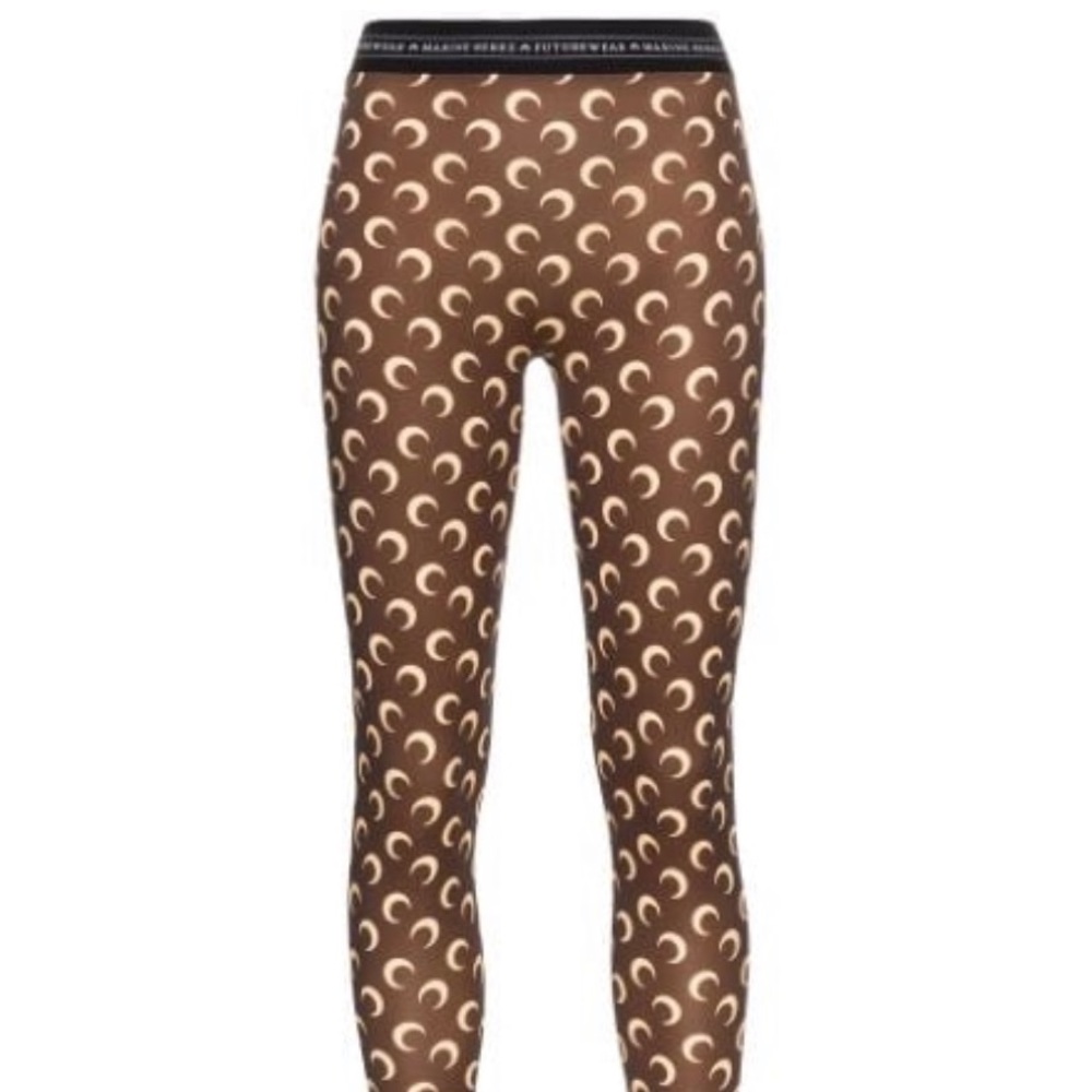 Marine Serre Brown Leggings